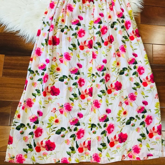 New🌿Floral Tie Front Maxi Beach Dress - Picture 7 of 8